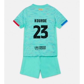 Maillot de foot Barcelona Jules Kounde #23 Troisième enfant 2023-24 Manches Courte (+ pantalon court)